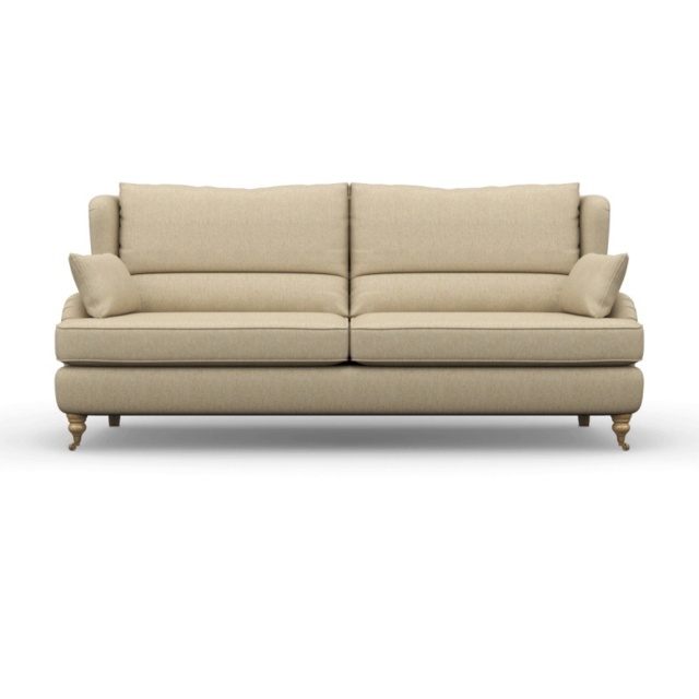 Wood Bros Bayford Compact 3 Seater Sofa - Cove Fabric - image 1
