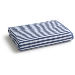 Christy Portobello Stripe Cotton Towel - Chalk Blue - Bath Sheet - thumbnail 6