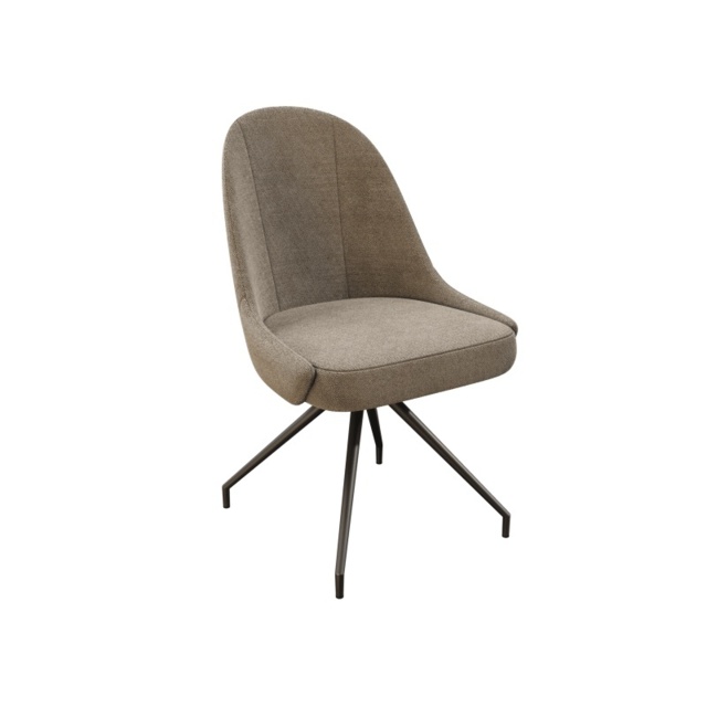 Akante Miami Swivel Dining Chair - Beige - image 1