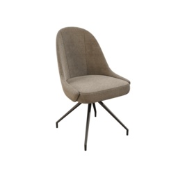 Akante Miami Swivel Dining Chair - Beige - thumbnail 1