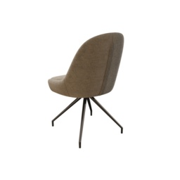 Akante Miami Swivel Dining Chair - Beige - thumbnail 2
