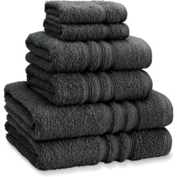 Catherine Lansfield Zero Twist Towel - Charcoal - Hand - thumbnail 3