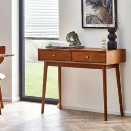 Julian Bowen Lowry Writing Desk With 2 Drawers - thumbnail 1
