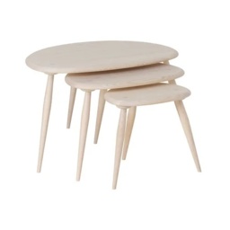 Ercol Pebble Nest of Tables - Wood Finish - thumbnail 3