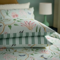 Sanderson Options Clementine Duvet Set - Raspberry and Sea Breeze - King - thumbnail 4