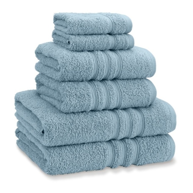 Catherine Lansfield Zero Twist Towels - Blue - Hand Towel - image 1