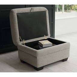 Parker Knoll Lifestyle Storage Footstool - Leather - thumbnail 2