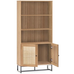 Julian Bowen Padstow Tall Bookcase - Oak - thumbnail 4