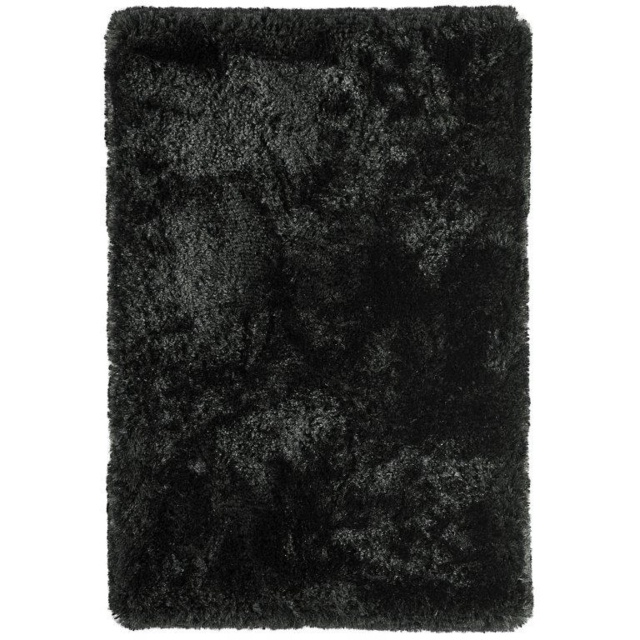 Asiatic Plush Luxury Shaggy Rug - Black - 070x140cm - image 1