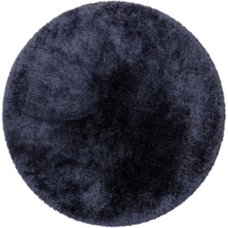Asiatic Plush Luxury Shaggy 150cm Circle Rug - Navy - 150cm Circle - thumbnail 1