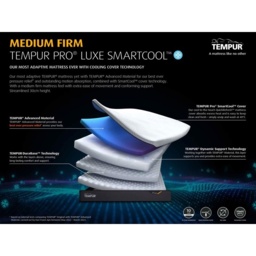 Tempur Pro Luxe SmartCool Medium Firm Mattress - EU Single - 90cm x 200cm - thumbnail 5