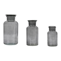 Apotheca Jar Set of 3 - Smoke