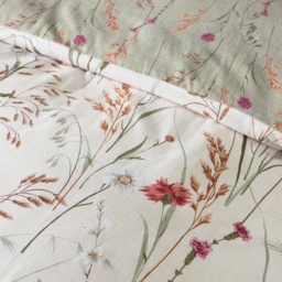 Catherine Lansfield Brushed Grasmere Floral Duvet Set - Green - Double - thumbnail 4