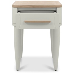 Delta Scandi Oak and Soft Grey Rectangular Lamp Table - thumbnail 3