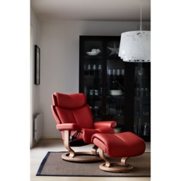 Stressless Magic Chair With Classic Base - Small - Batick Leather - With Footstool - thumbnail 2