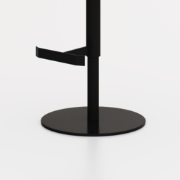 HND Firenza Bar Stool - Black Frame - Grey PU Leather - thumbnail 5
