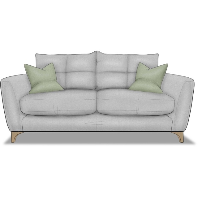 Cassie Medium 2 Seater Sofa in Fabric - Fabric Grade A