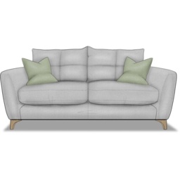 Cassie Medium 2 Seater Sofa in Fabric - Fabric Grade A