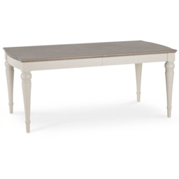 Montreal Extending Dining Table - Grey Washed Oak and Soft Grey - 6-8 Seater - thumbnail 1