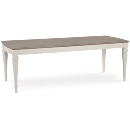 Montreal Extending Dining Table - Grey Washed Oak and Soft Grey - 6-8 Seater - thumbnail 2