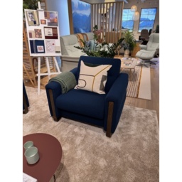 Stressless Fiona Chair in Fabric - 1 x Steel Arm LHF - thumbnail 3