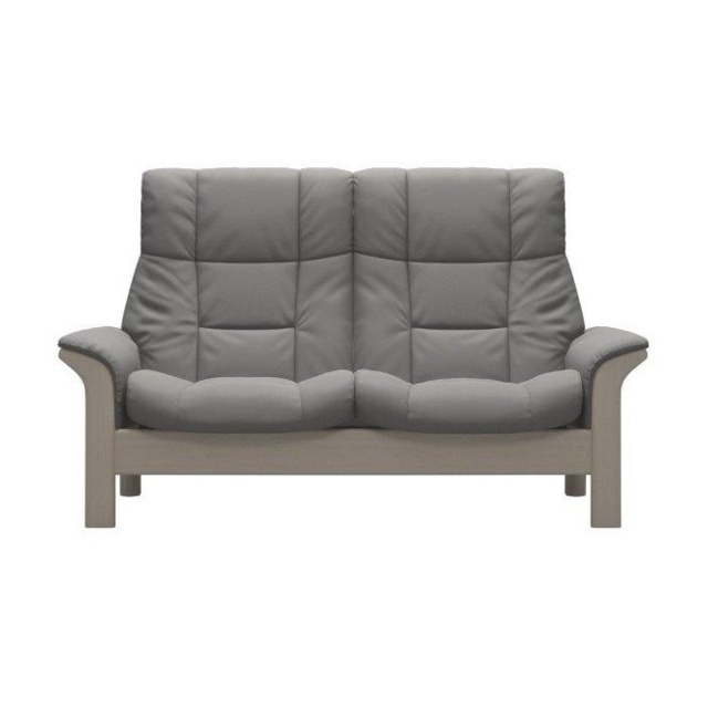 Stressless Buckingham High Back 2 Seater Recliner Sofa - Batick Leather - image 1