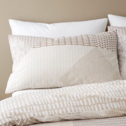 Catherine Lansfield Larsson Geo Duvet Set - Natural - Single - thumbnail 3