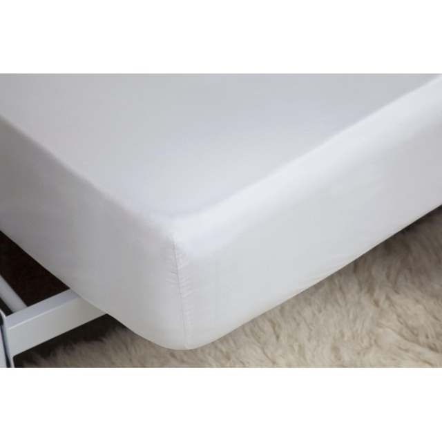 Belledorm Bamboo 38cm Deep Fitted Sheet - White - Single