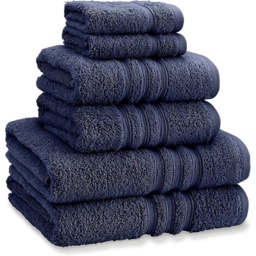 Catherine Lansfield Zero Twist Towel - Navy - Bath Towel - thumbnail 2