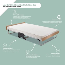 Jay-Be J-Bed Folding Bed With Performance e-Fibre Mattress - Small Double - thumbnail 4