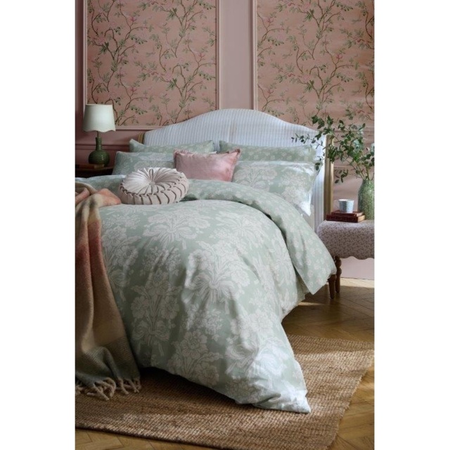 Laura Ashley Tatton Duck Egg Duvet Set - Green - Single - image 1
