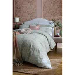 Laura Ashley Tatton Duck Egg Duvet Set - Green - Single