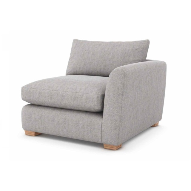 Freddie Fabric 1 Seater Unit With 1 Arm - Fabric Grade D - RHF - Foam - image 1