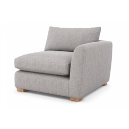 Freddie Fabric 1 Seater Unit With 1 Arm - Fabric Grade D - RHF - Foam - thumbnail 1