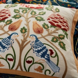 Morris and Co Seasons By May Cushion 45cm - Indigo - thumbnail 2