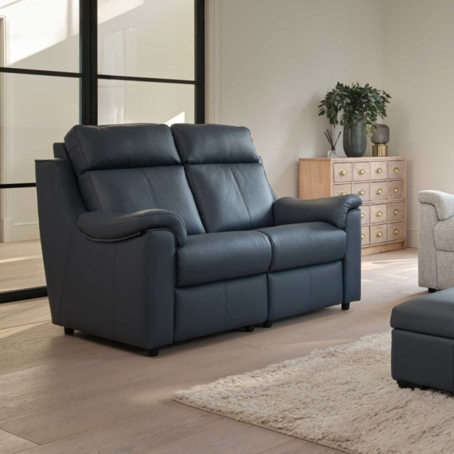 Parker Knoll Arizona 2 Seater Sofa - Leather Grade M - Without Heated Seats - image 1