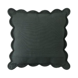 Laura Ashley Brady Scalloped Cushion - Pine Green - thumbnail 4