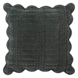 Laura Ashley Brady Scalloped Cushion - Pine Green