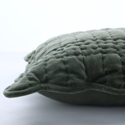 Laura Ashley Brady Scalloped Cushion - Pine Green - thumbnail 3