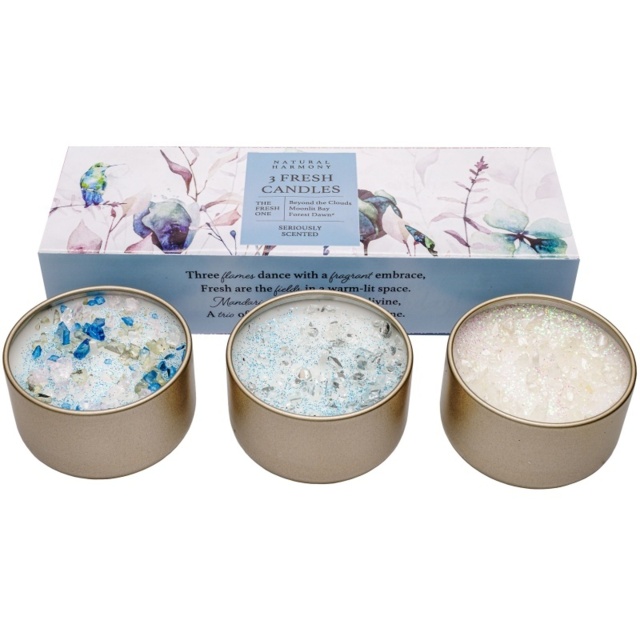 Best Kept Secrets Fresh Collection Natural Harmony Three Lites Candle Set - image 1