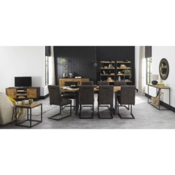 Vancouver Rustic Oak 190cm/240cm Extending Dining Table - thumbnail 6