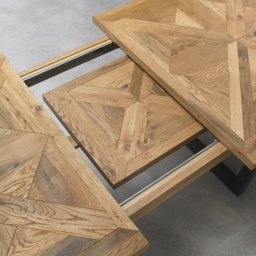 Vancouver Rustic Oak 190cm/240cm Extending Dining Table - thumbnail 3