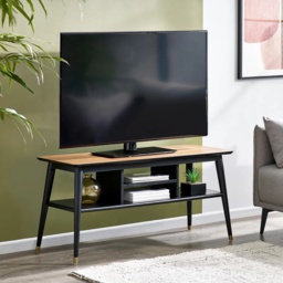 Julian Bowen Findlay Media Unit - Walnut and Black