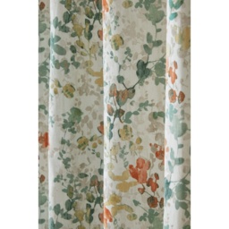 Laura Ashley Old Castle Leaves Eyelet Curtains - Fern Green - W 64 x D 72 - thumbnail 4