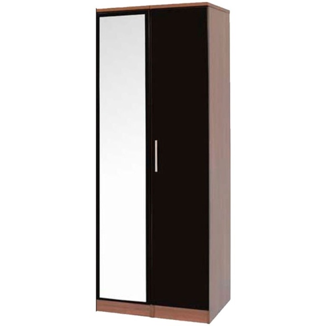 London Tall 2ft6 Mirror Robe - Finish