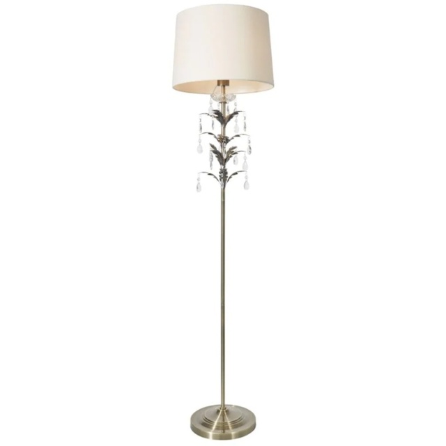 BHS Paisley Floor Lamp - Antique Brass - image 1