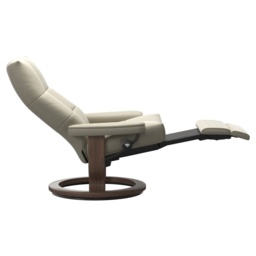 Stressless David Power Recliner Chair and Footstool - Medium - Paloma Leather - thumbnail 3
