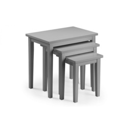Julian Bowen Cleo Nest Of Tables - Grey - thumbnail 2