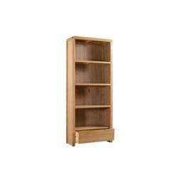 Julian Bowen Curve Oak Tall Bookcase - thumbnail 3