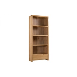 Julian Bowen Curve Oak Tall Bookcase - thumbnail 2